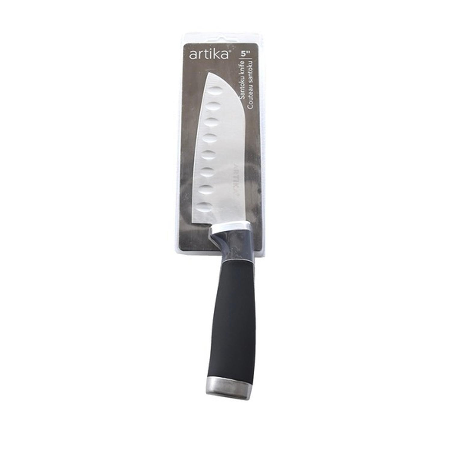 Black Santoku Knife 5''