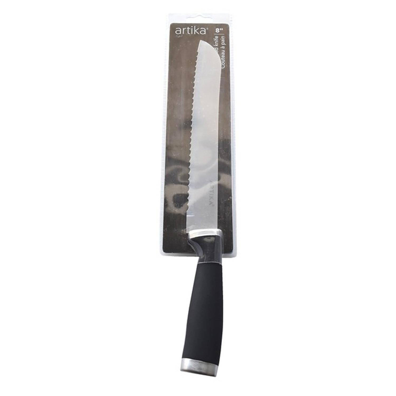 Black Bread Knife 8''