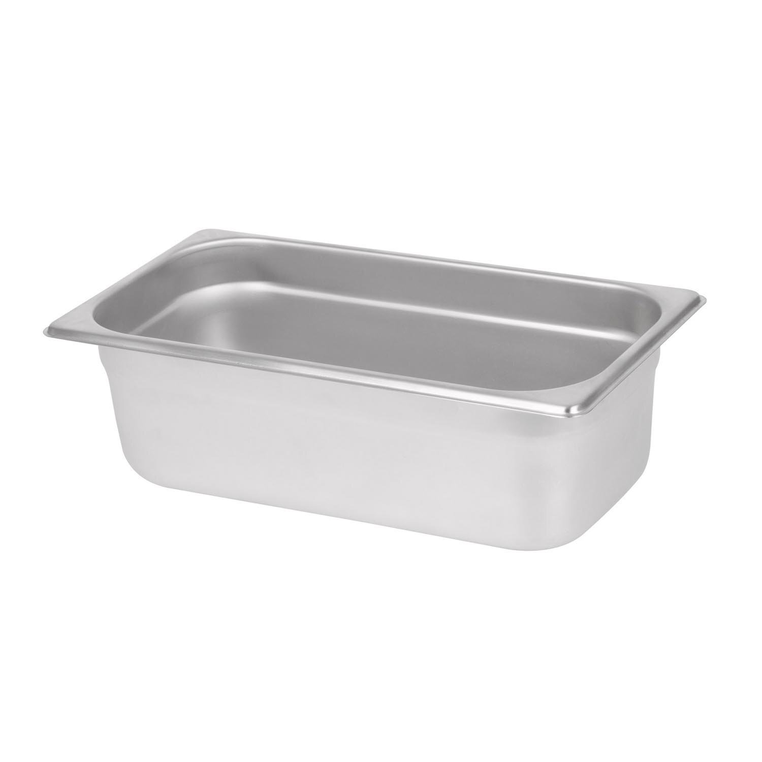 Anti-Jam Rectangular Pan 25 Gauge NSF 1/3 Size x 6'' Deep