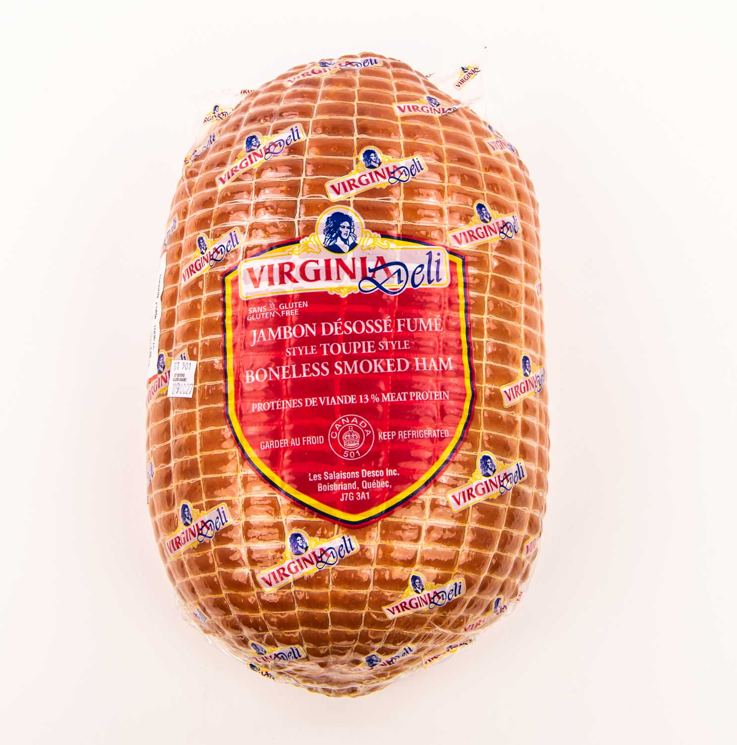 Whole Smoked Toupie Style Ham 4 kg