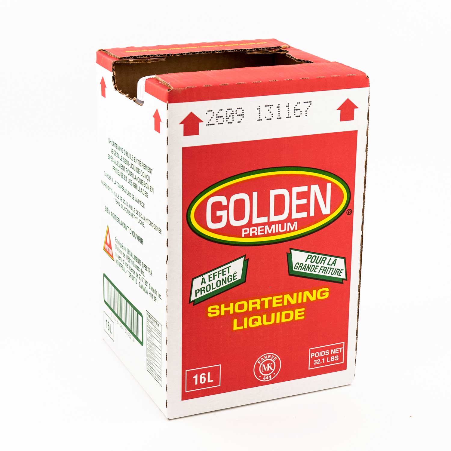 Vegetal Liquid Shortening Box 16 L