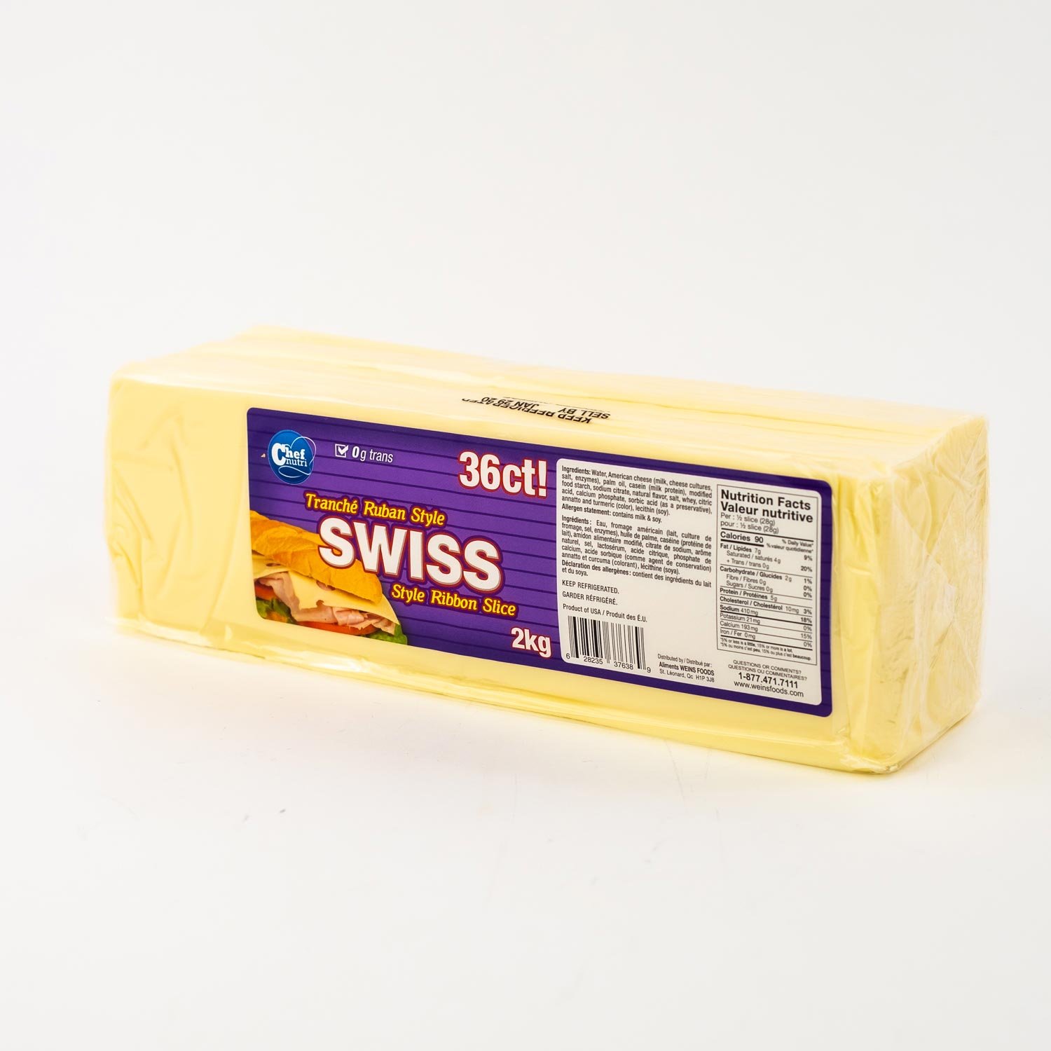 Swiss Style Ribbon Slices 2 kg