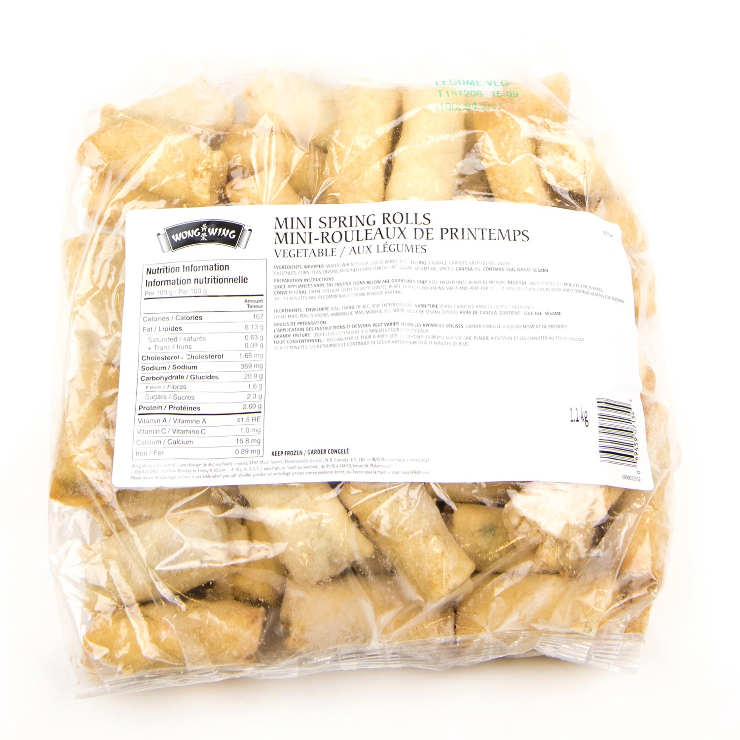 Vegetable Mini Spring Rolls x50