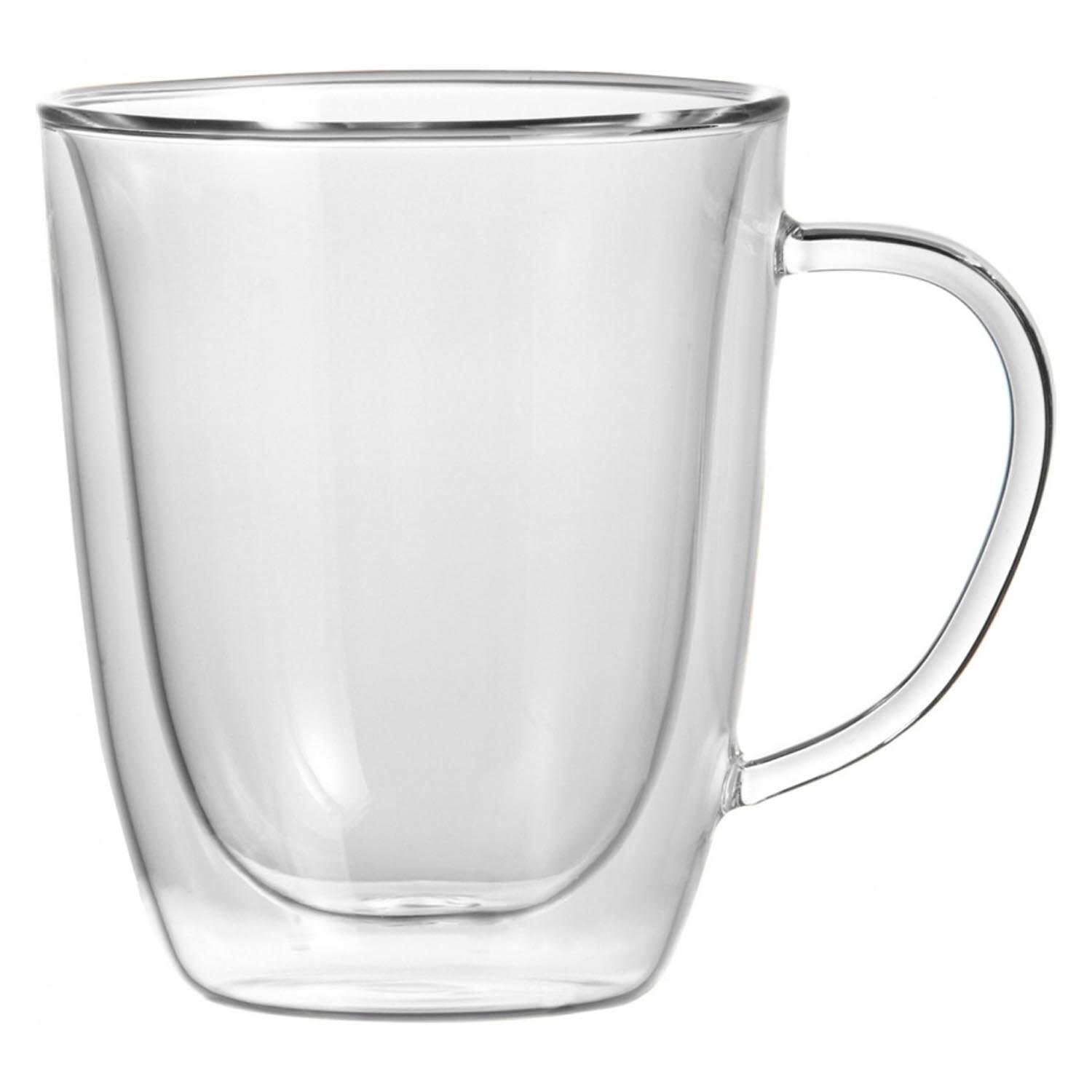 2 Duetto Double Wall Mugs 11 oz / 325 ml