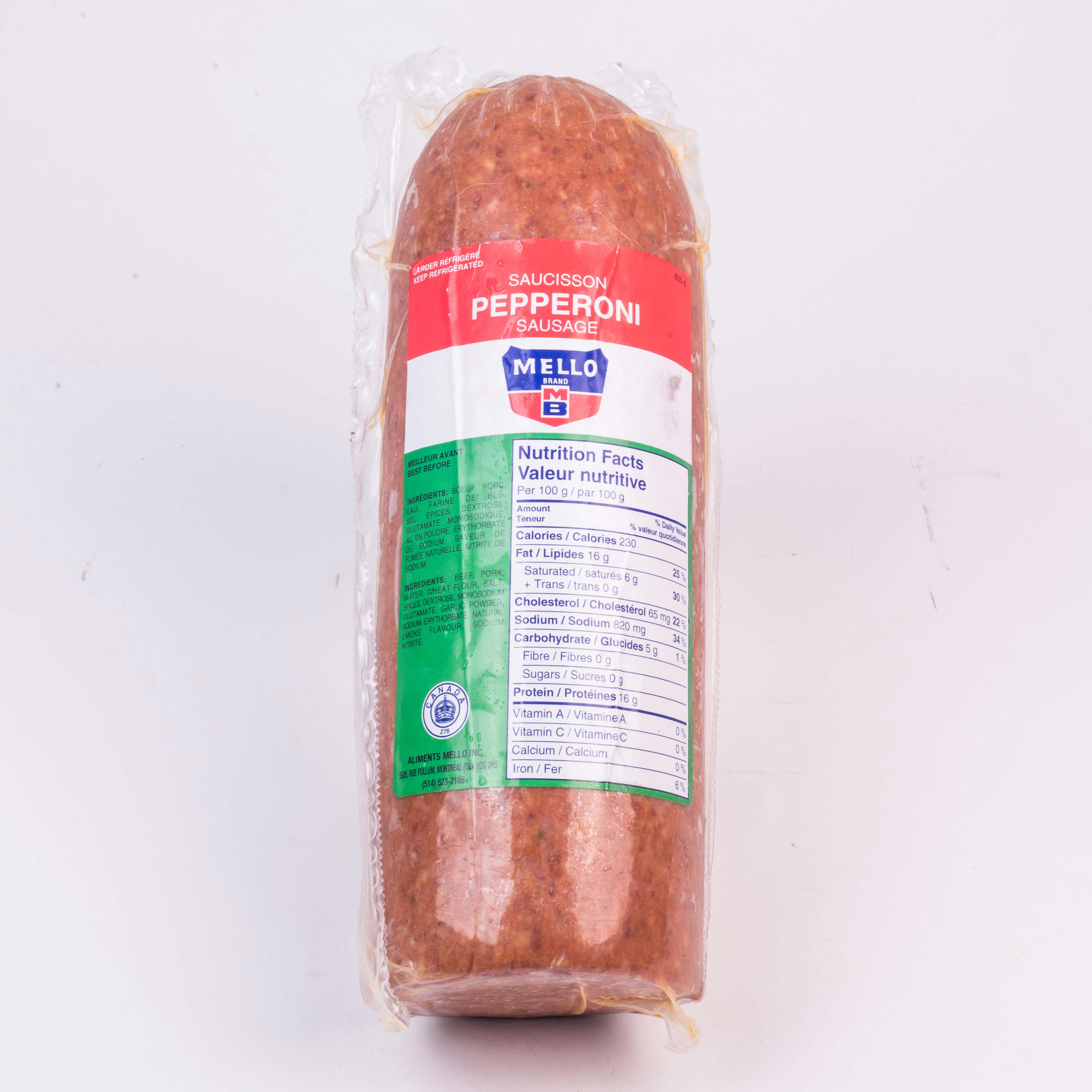 Half Pepperoni Sausage 3.5