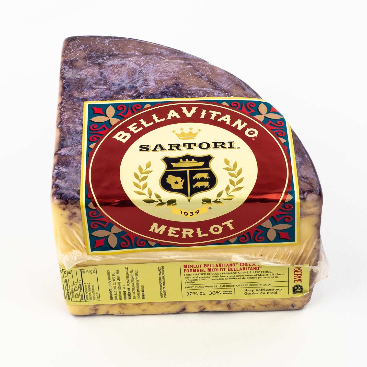 Merlot BellaVitano Cheese Wheel 4.5 kg