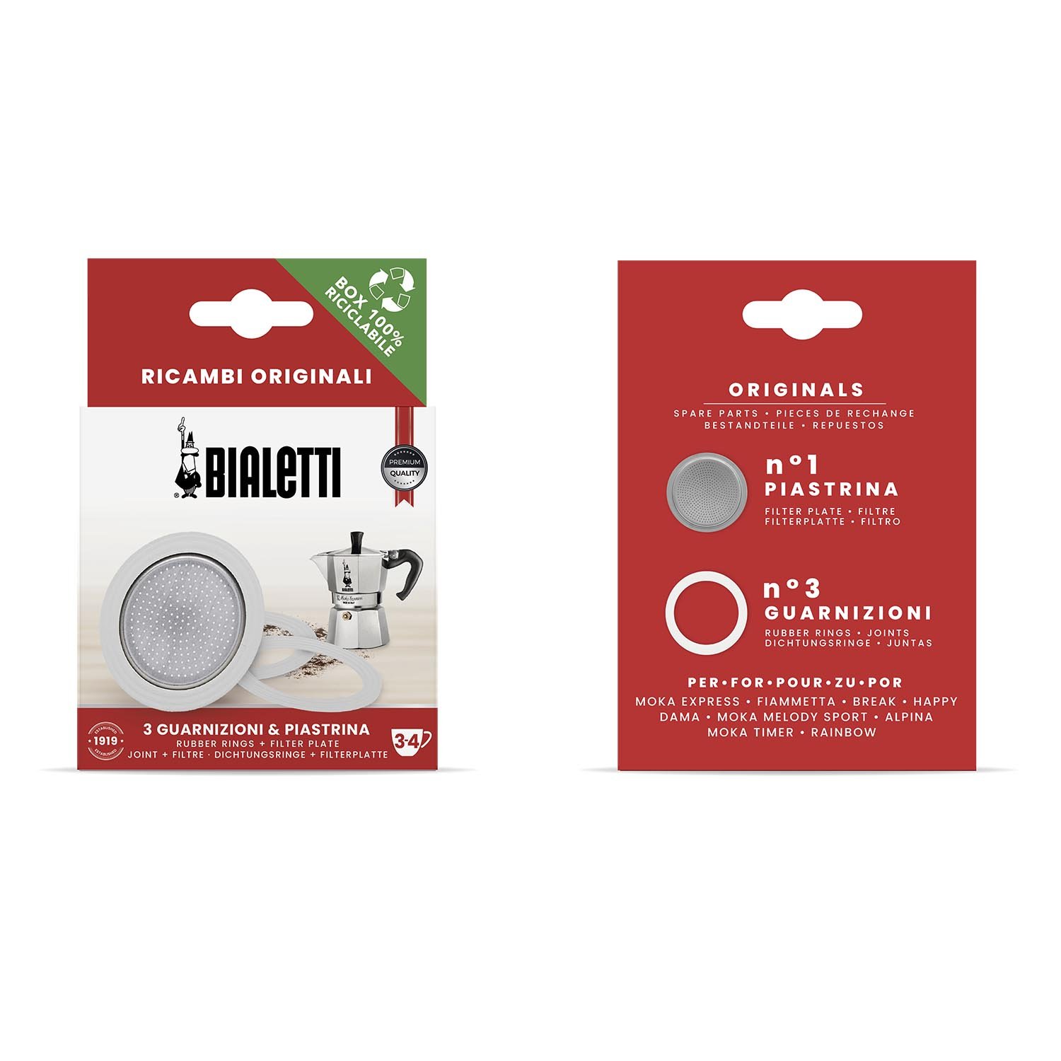 Seal and Filter for 3 Cup Bialetti