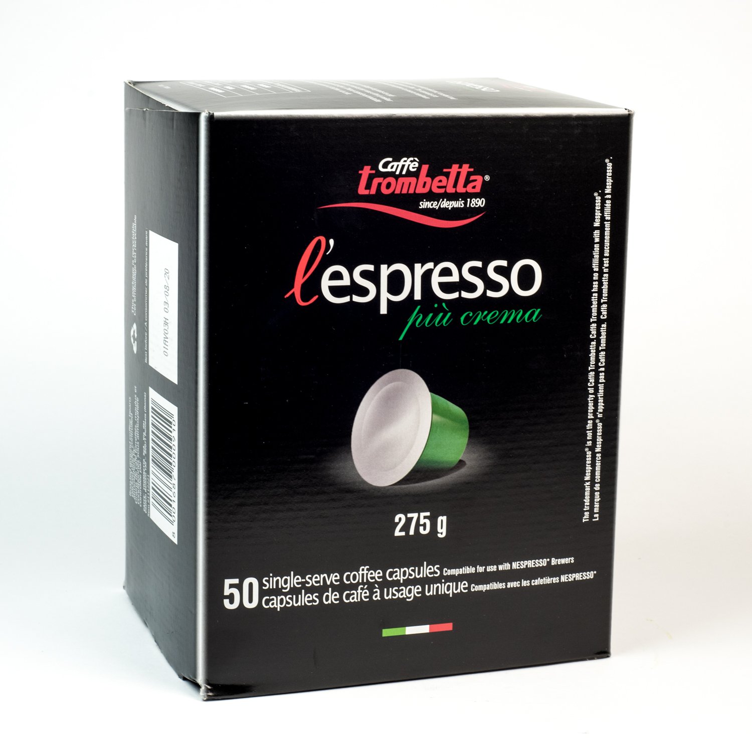 Creamy Nespresso Compatible Coffee Caps x50