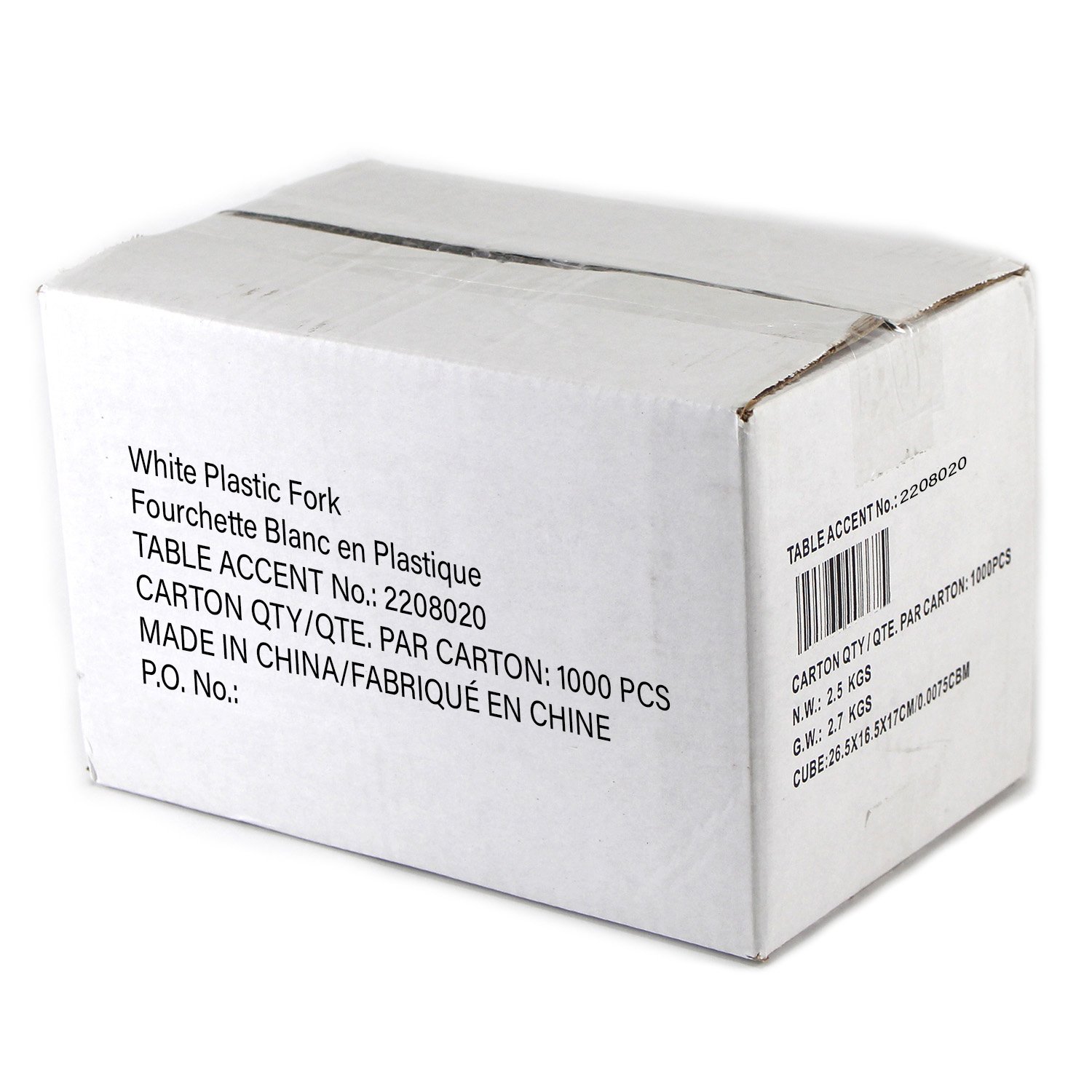 White Polypropylene Fork x1000-secondary-image