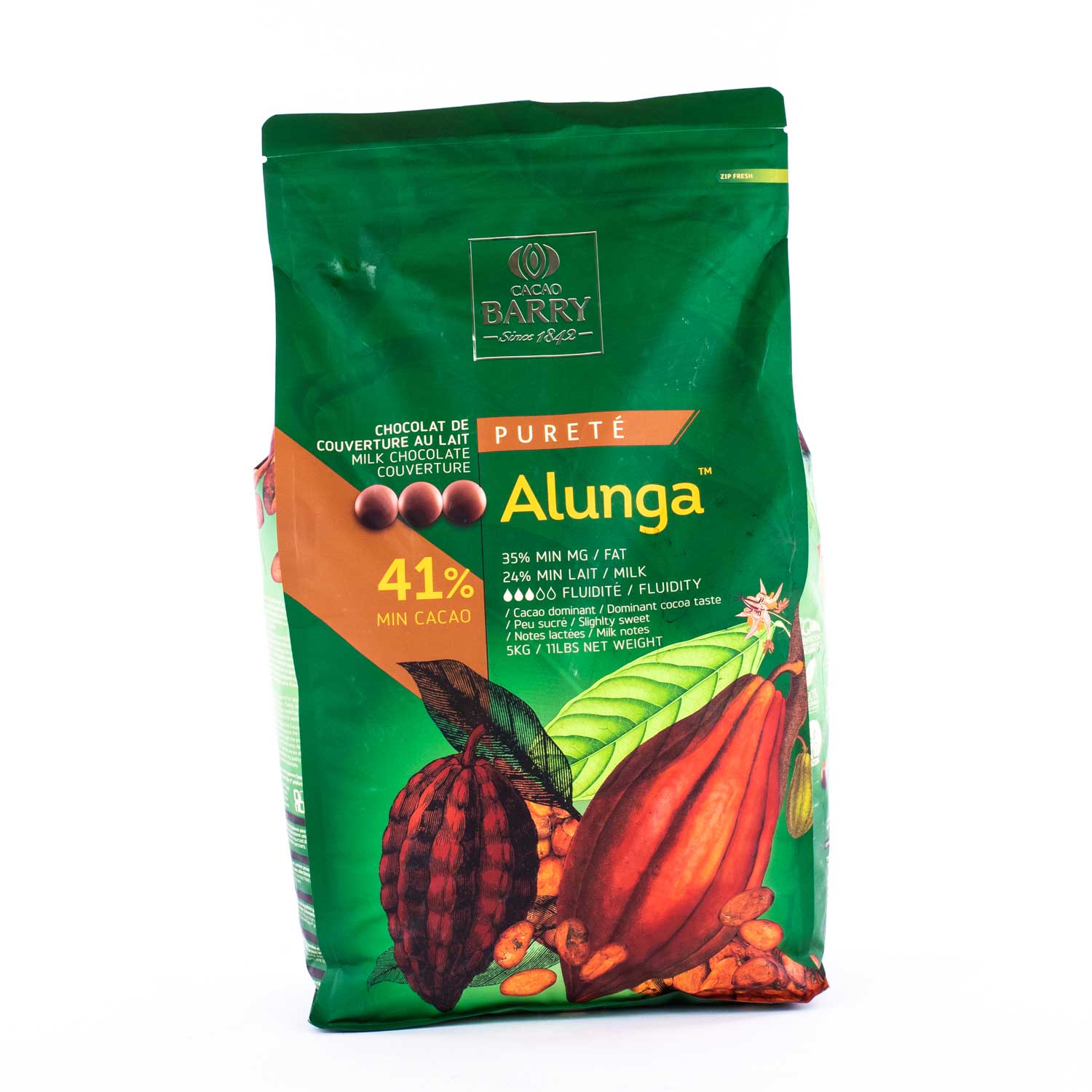 Milk Chocolate Alunga 41% 5 kg