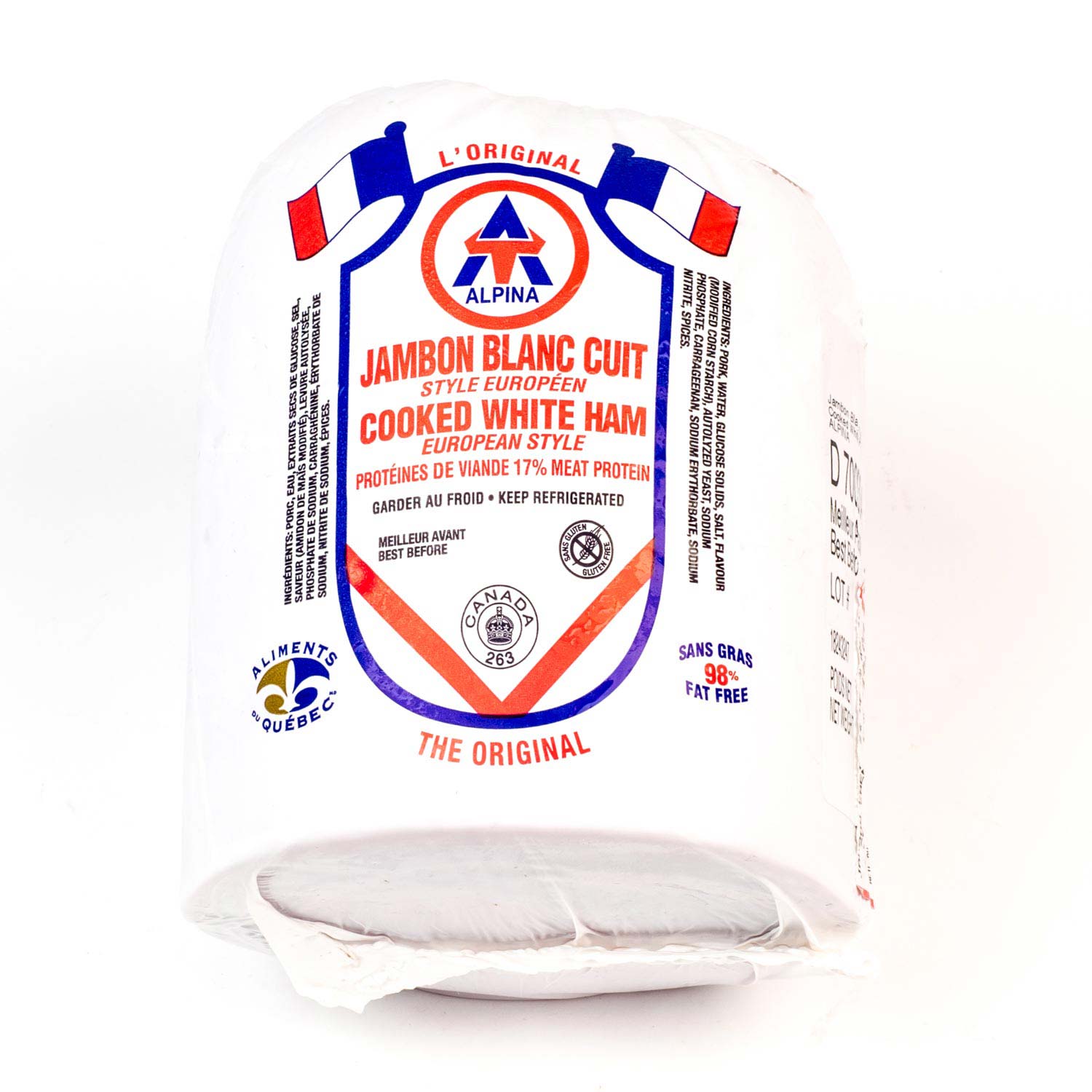 European Style 2% White Cooked Ham