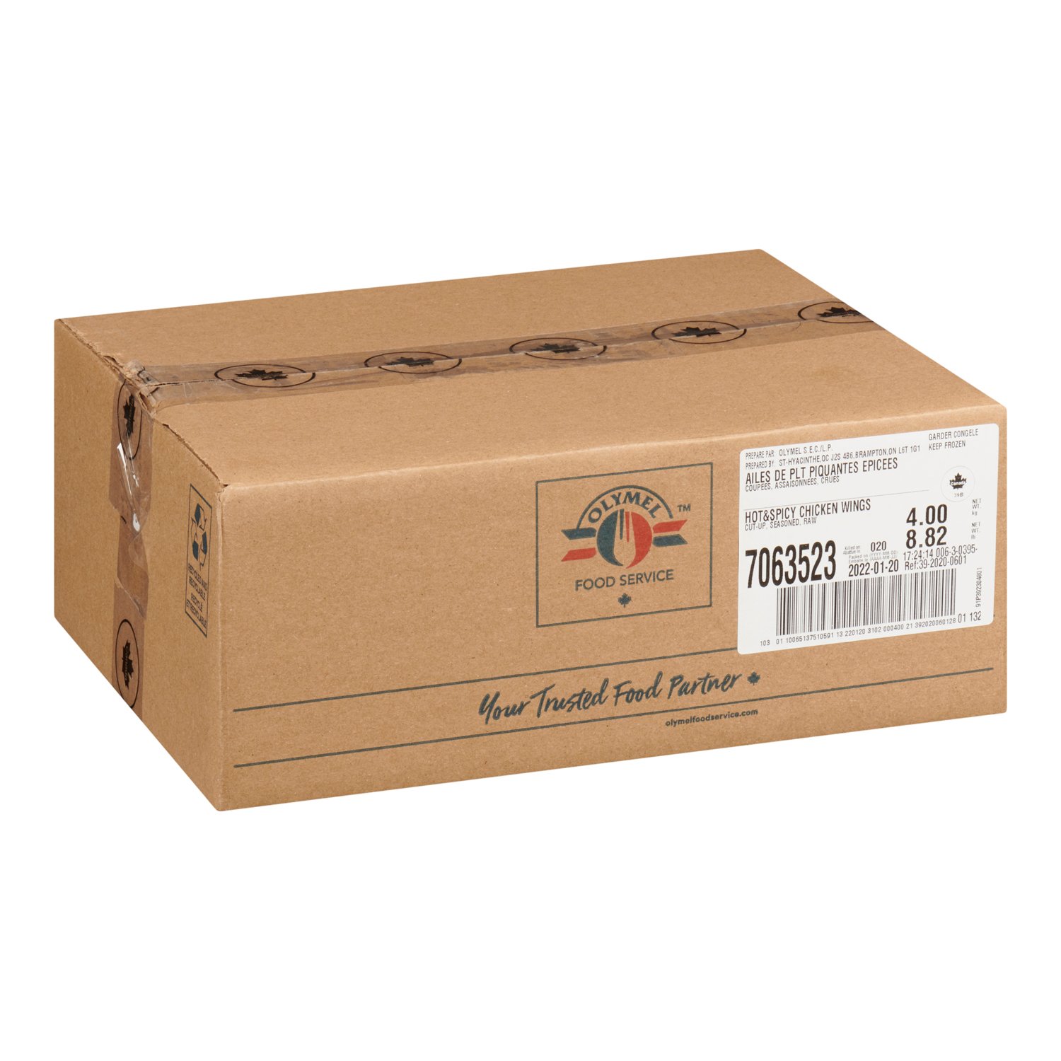 Frozen Hot Spicy Chicken Wings 4 kg-secondary-image