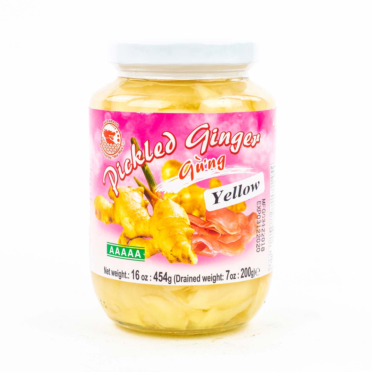 Yellow Pickled Ginger 454 g