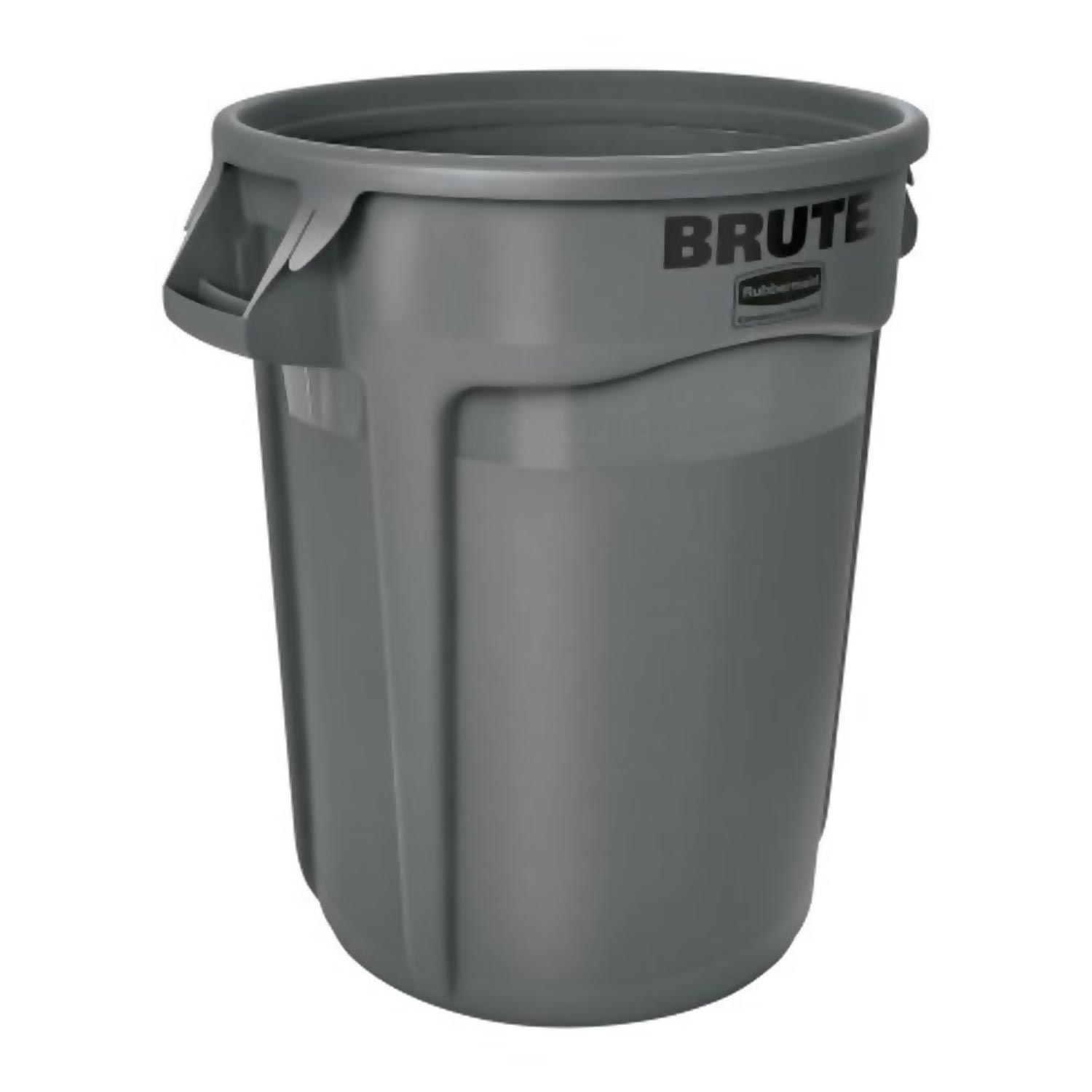 Round Gray Waste Bin 32 Gallon