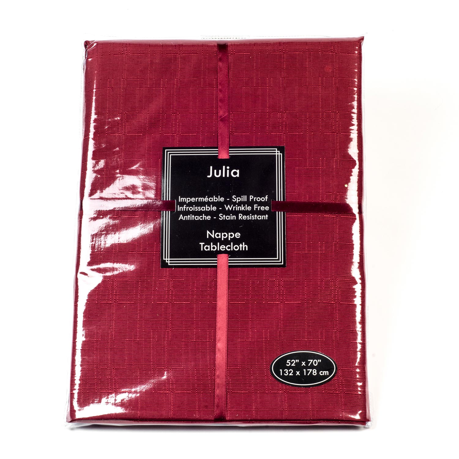 Restaurant Red Tablecloth 52 po x 70 po