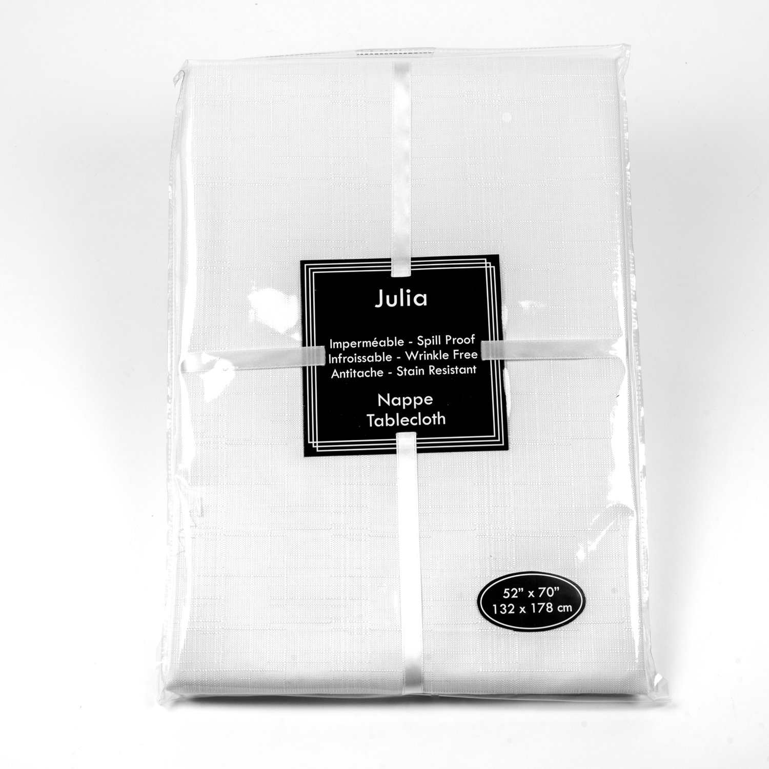 Restaurant White Tablecloth 52 po x 70 po