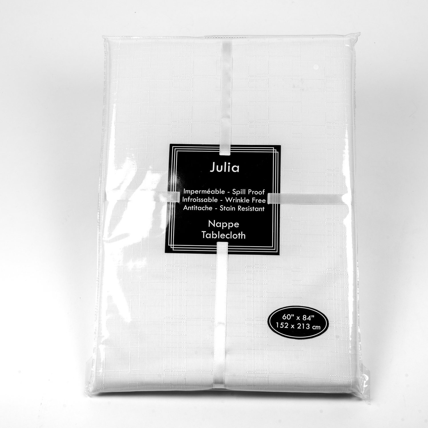 Restaurant White Tablecloth 60 po x 84 po