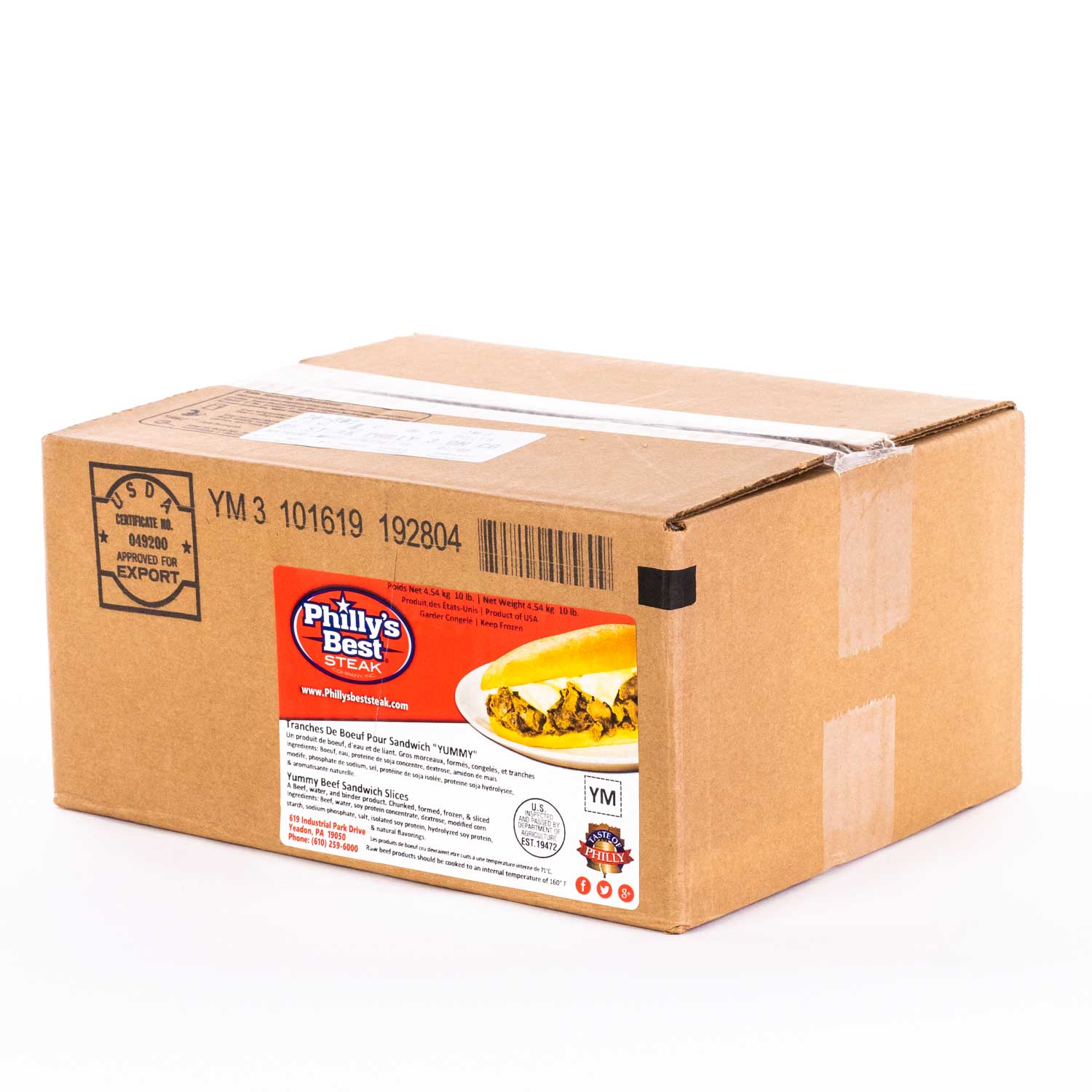 Frozen Beef for Sandwich 10 lb