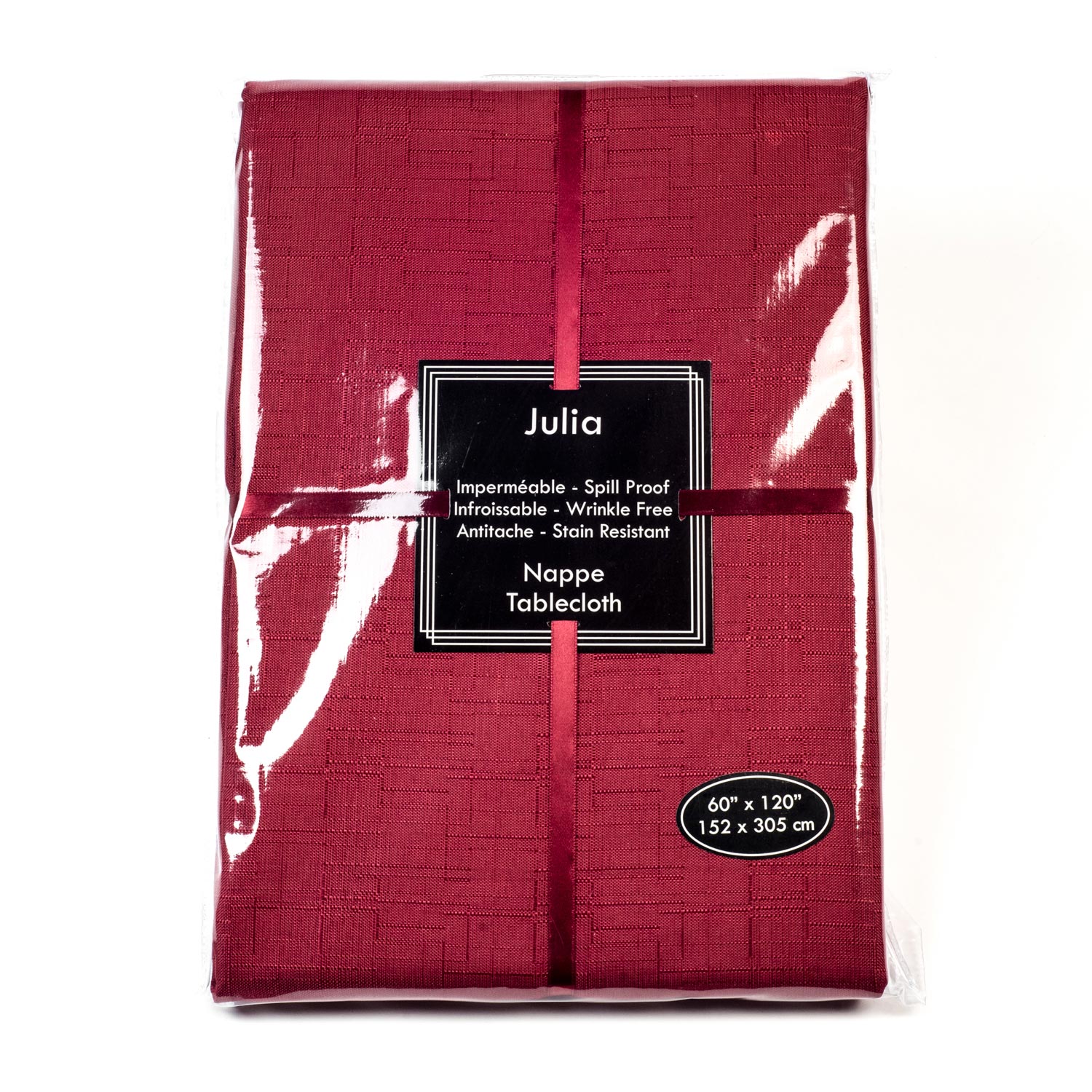 Restaurant Red Tablecloth 60 po x 120 po