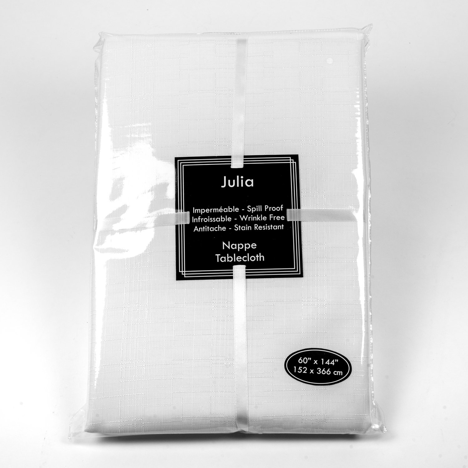 Restauration White Tablecloth 60 po x 144 po