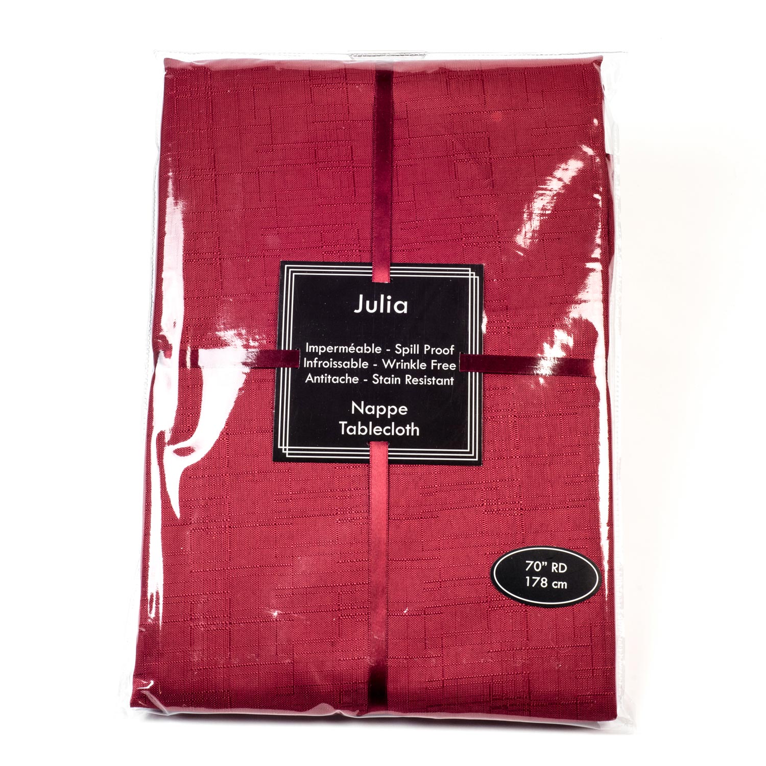Restaurant Red Round Tablecloth 70 po