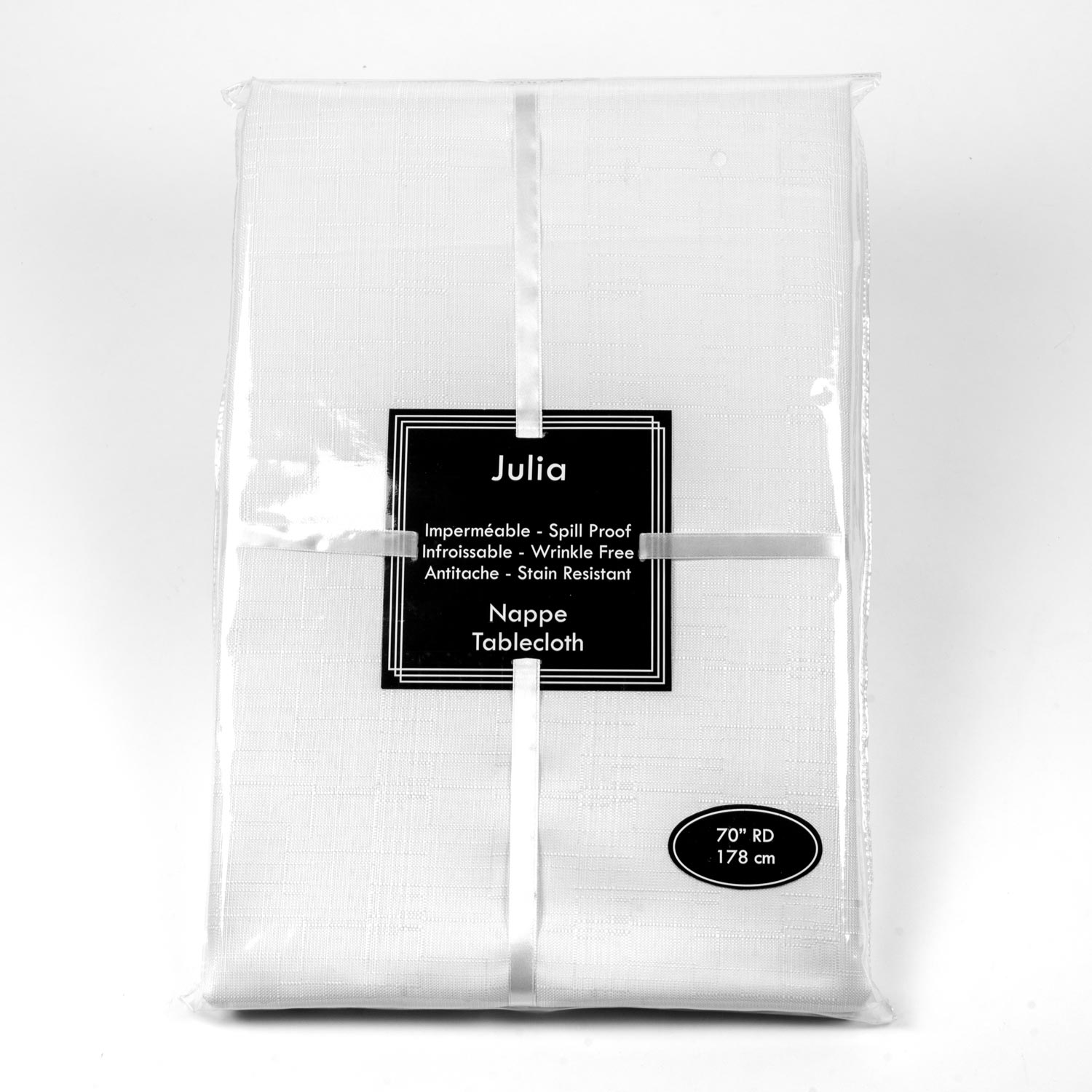 Restaurant White Round Tablecloth 70 po