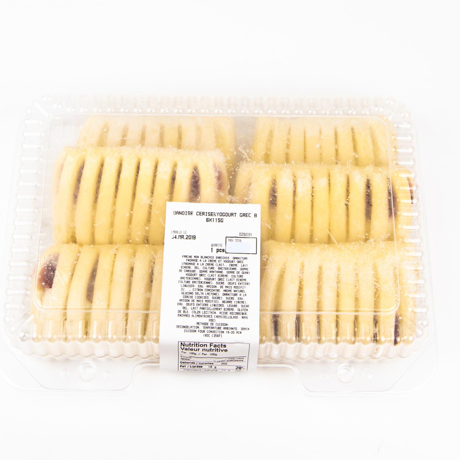 Cherry Greek Yogourt Danish Pastry 6 x 115 g