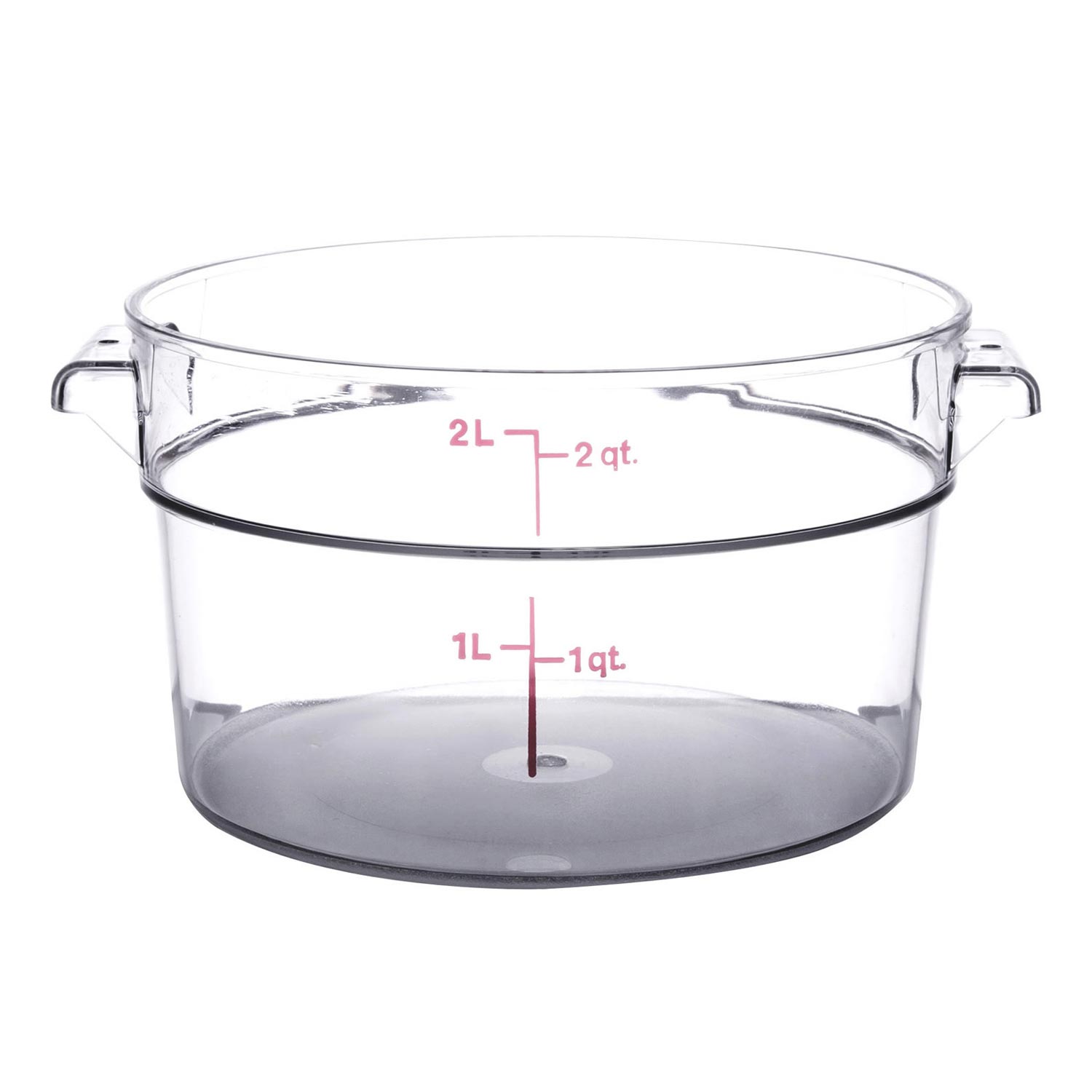 Round Polycarbonate Food Storage Container 2 Qt