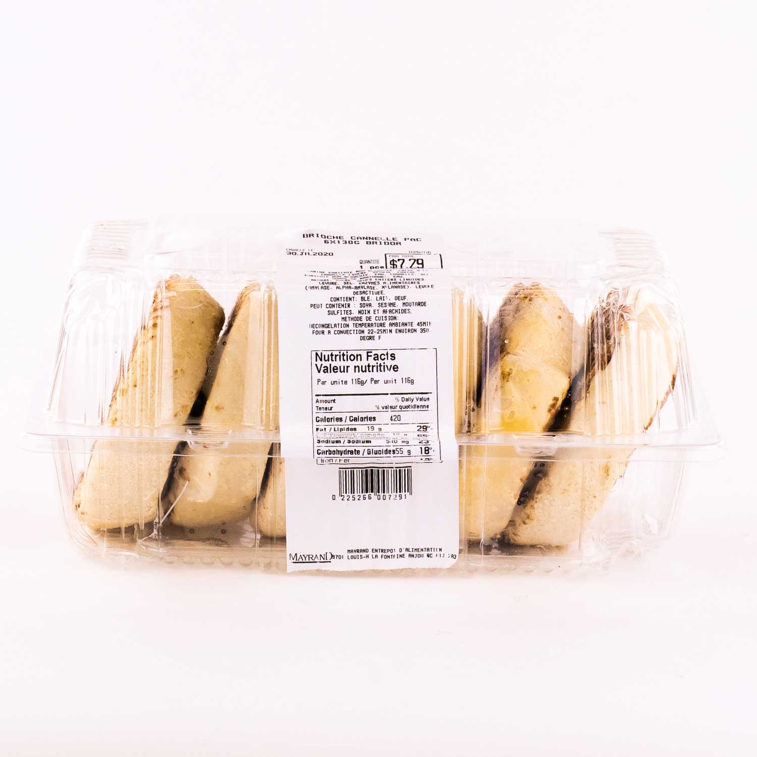 Frozen Cinnamon Rolls 130 g x6