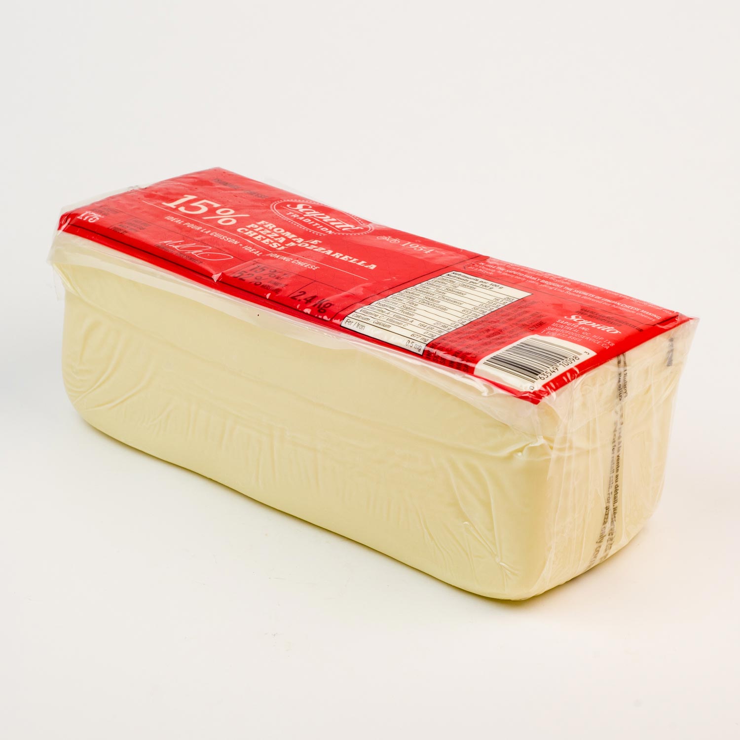 15% Mozzarella Cheese 2.4 kg
