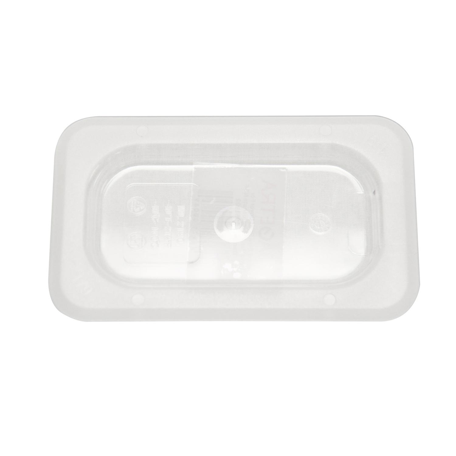 Solid Cover Food Pan Polycarbonate 1/9 Size
