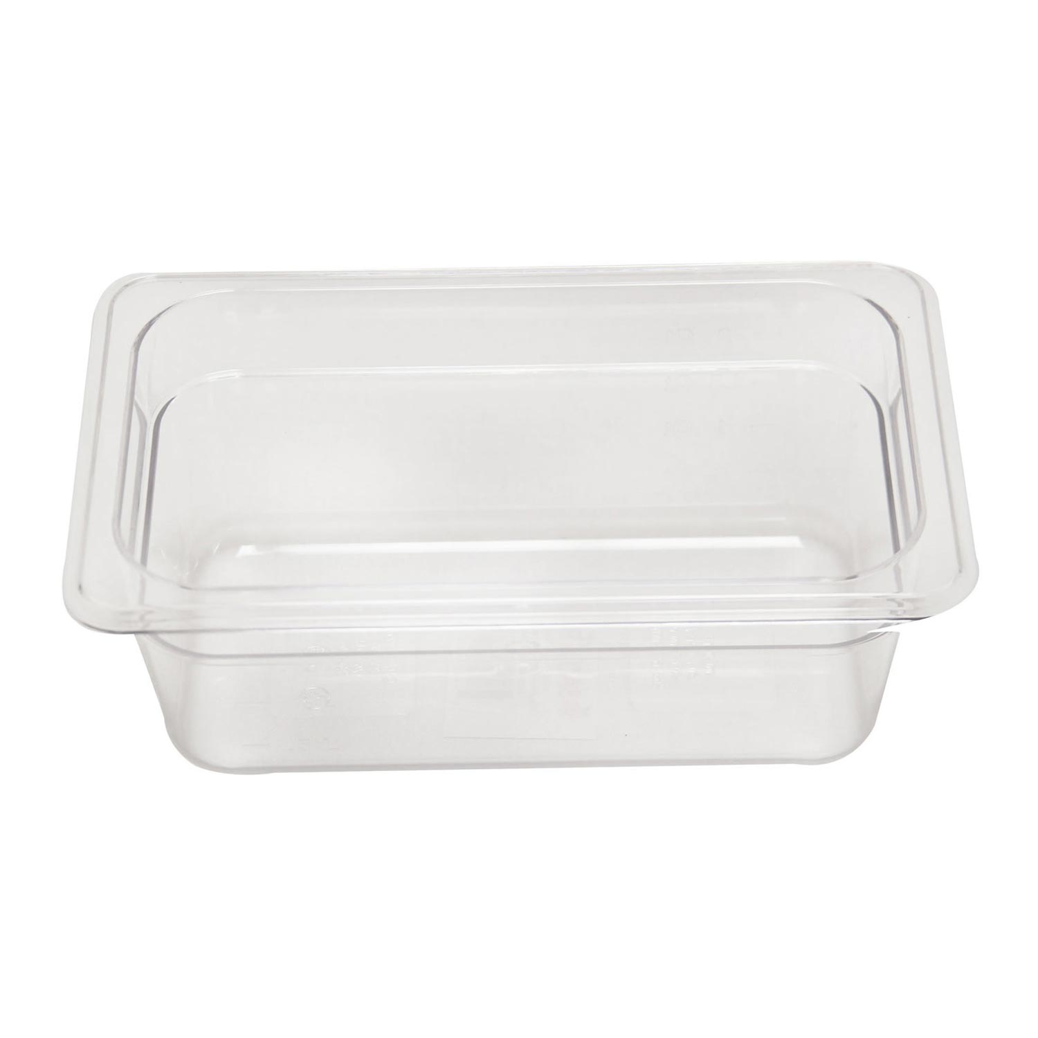 Food Pan Polycarbonate 1/4 Size x 4'' Deep