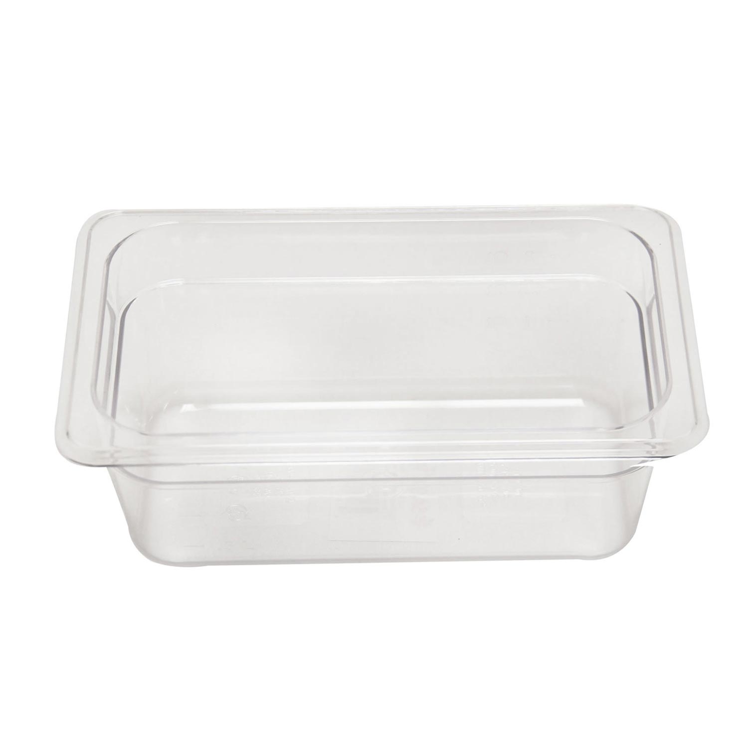 Deep Food Pan Polycarbonate NSF 1/4 Size x 6''