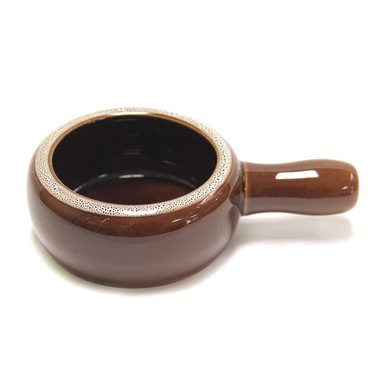 Onion Soup Bowl Brown Ceramic 8 oz