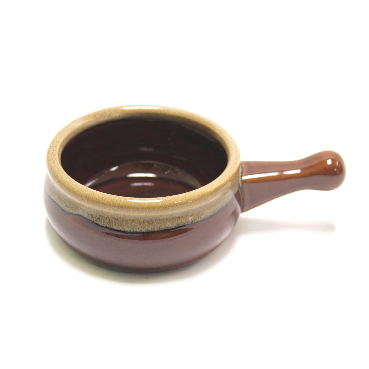 Onion Soup Bowl Brown Ceramic 12 oz
