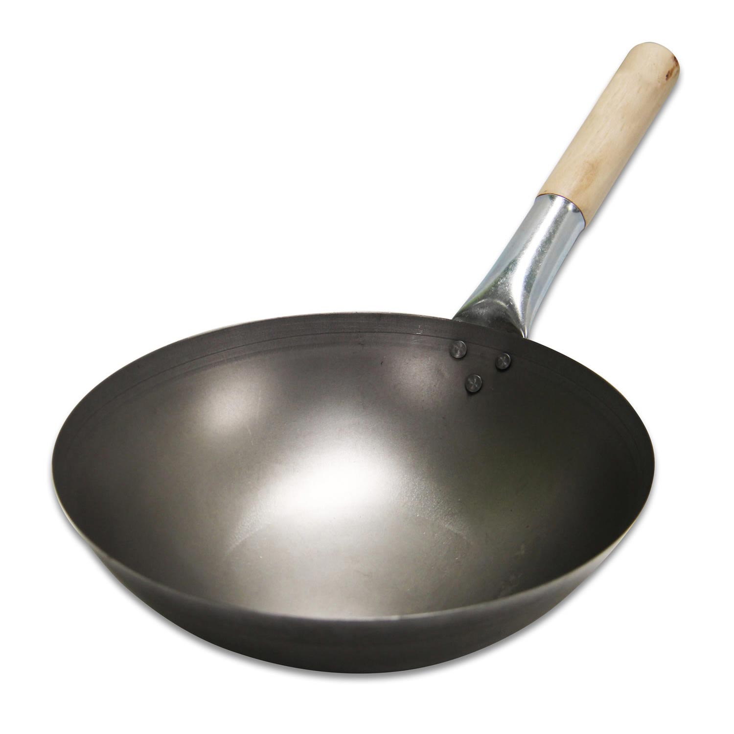 Chinese Wok with Wood Handle 16'' / 40 cm