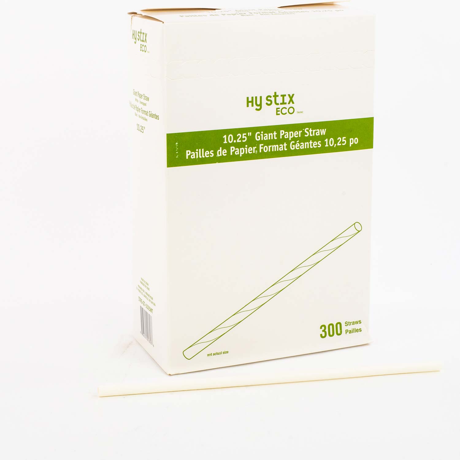 White Paper Straw 10.25