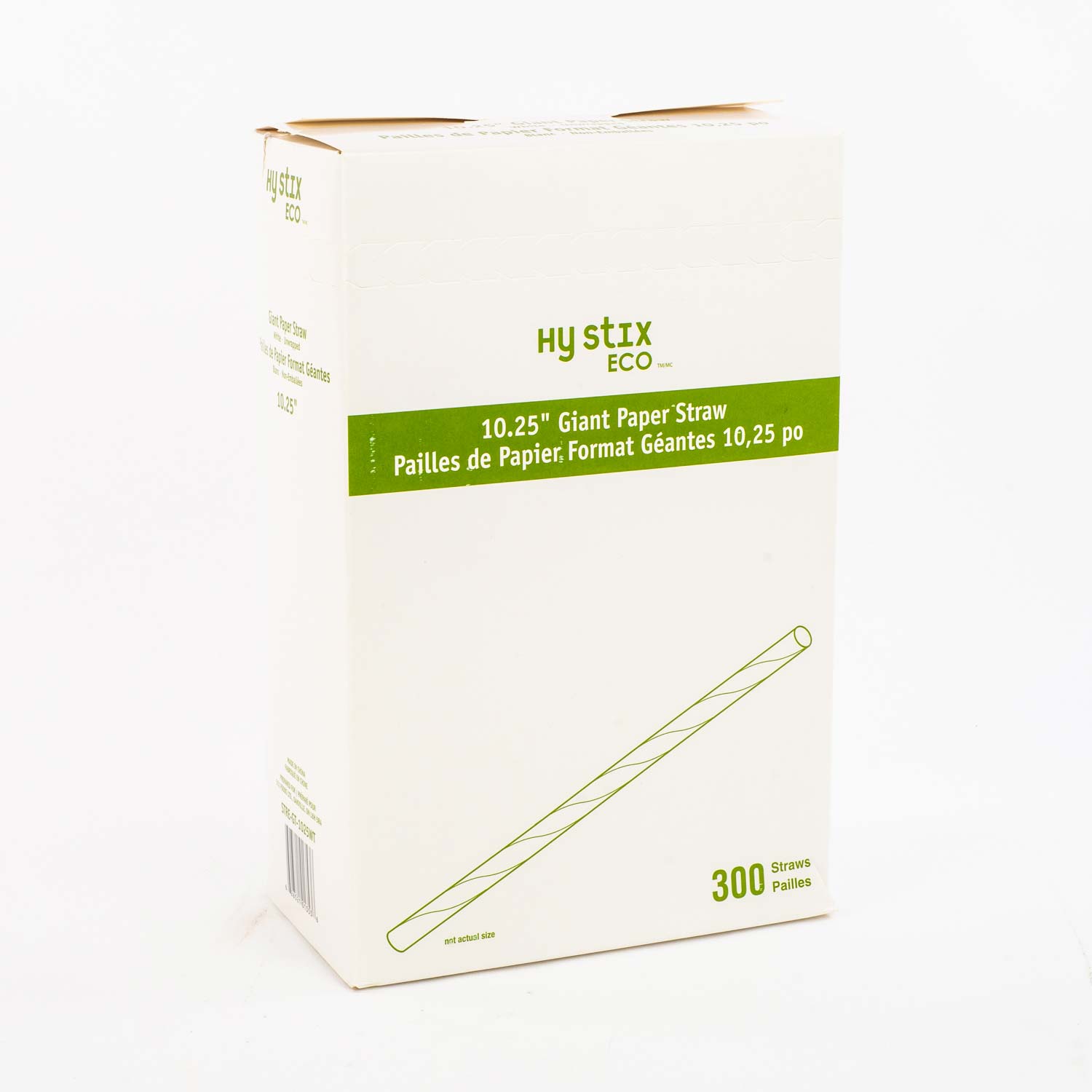 White Paper Straw 10.25