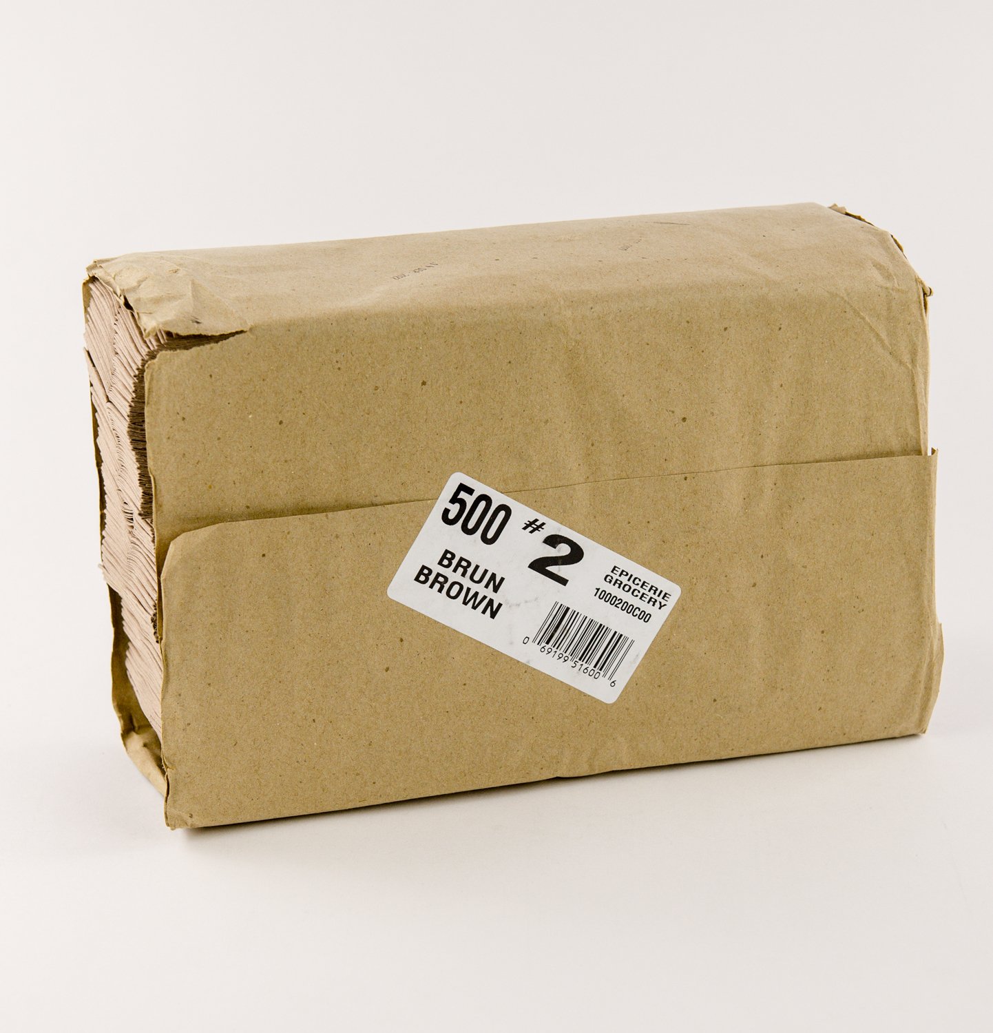 Kraft Paper Bag 2lb 9.25''x8.25''x4'' x500