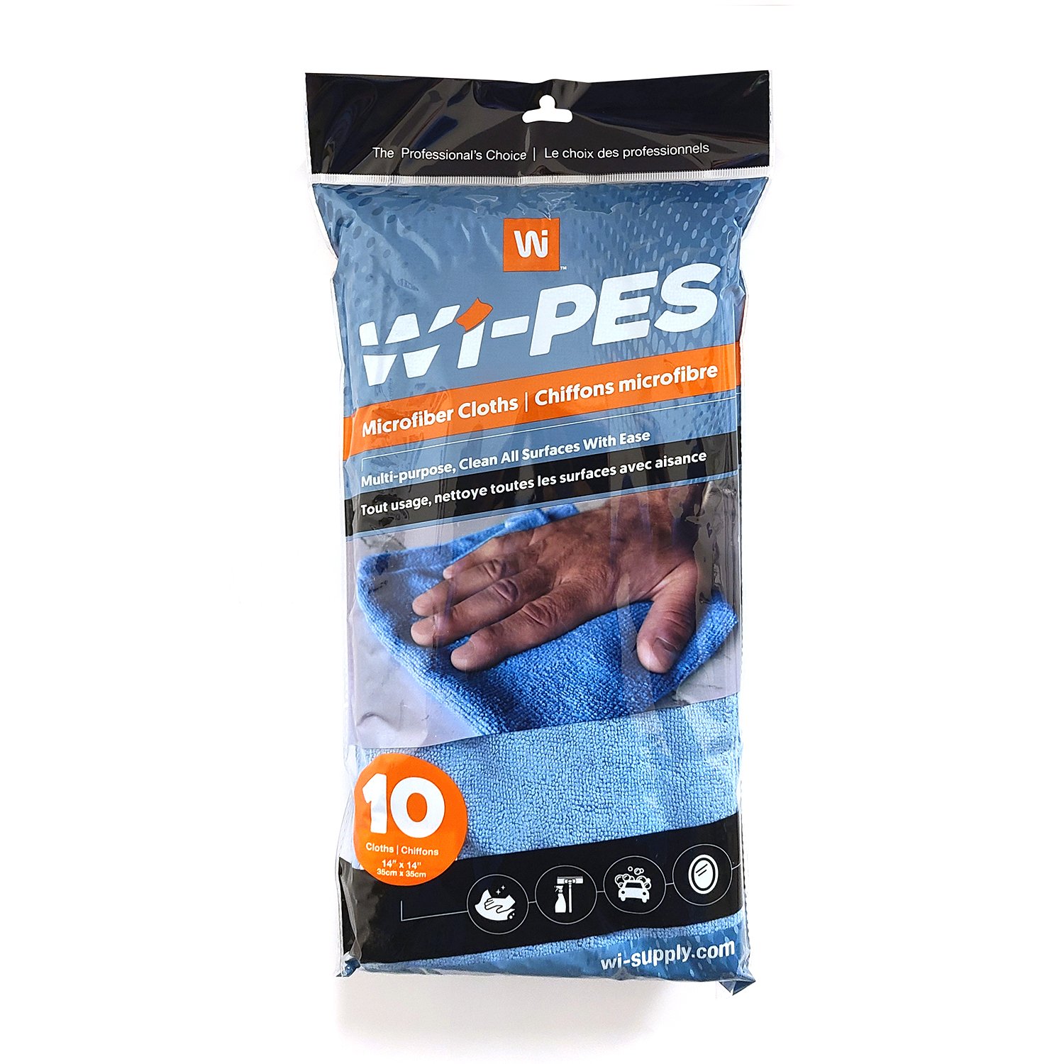 Blue Microfiber Cloth 14''x14''