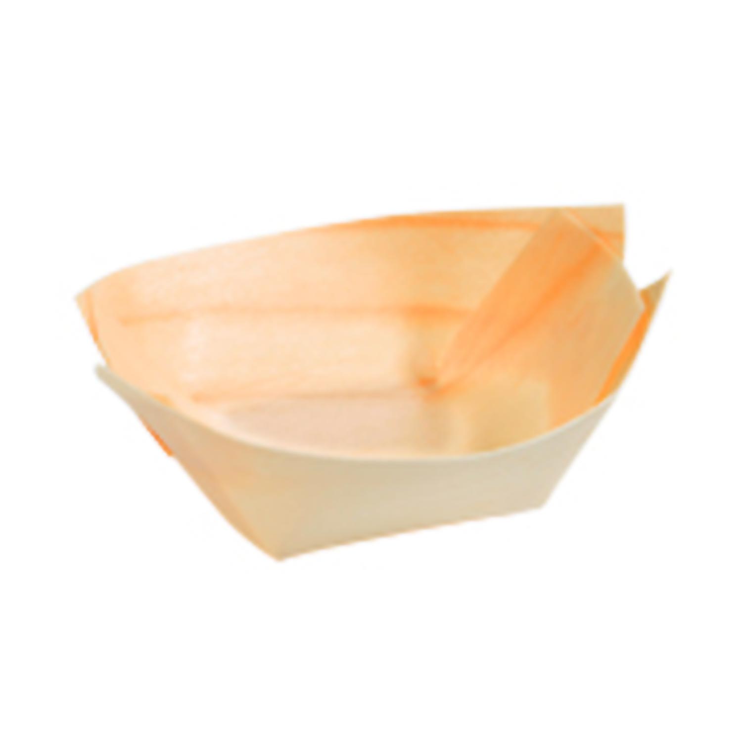 Wood Oval Boat Tray 70x45mm x100