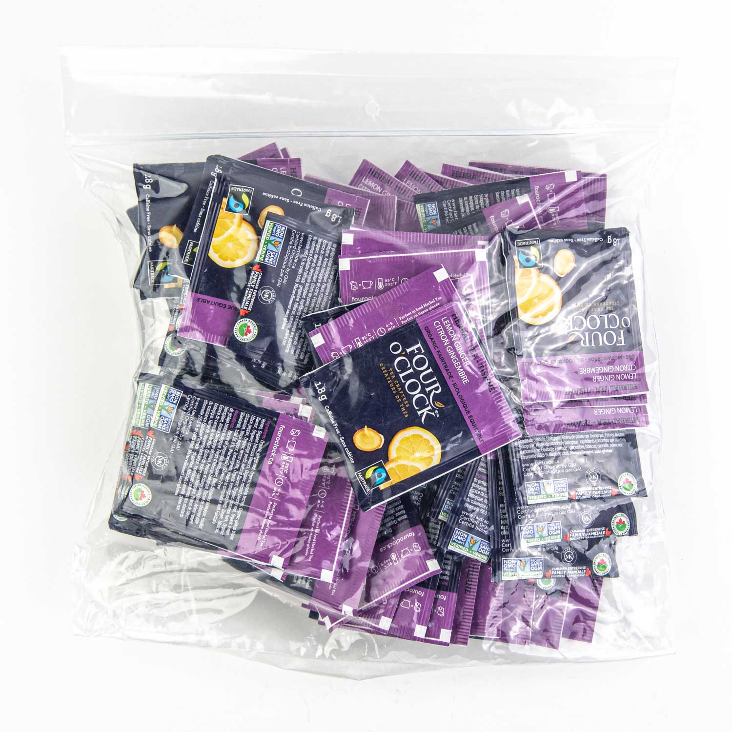 Organic Fairtrade Lemon Ginger Herbal Tea x80