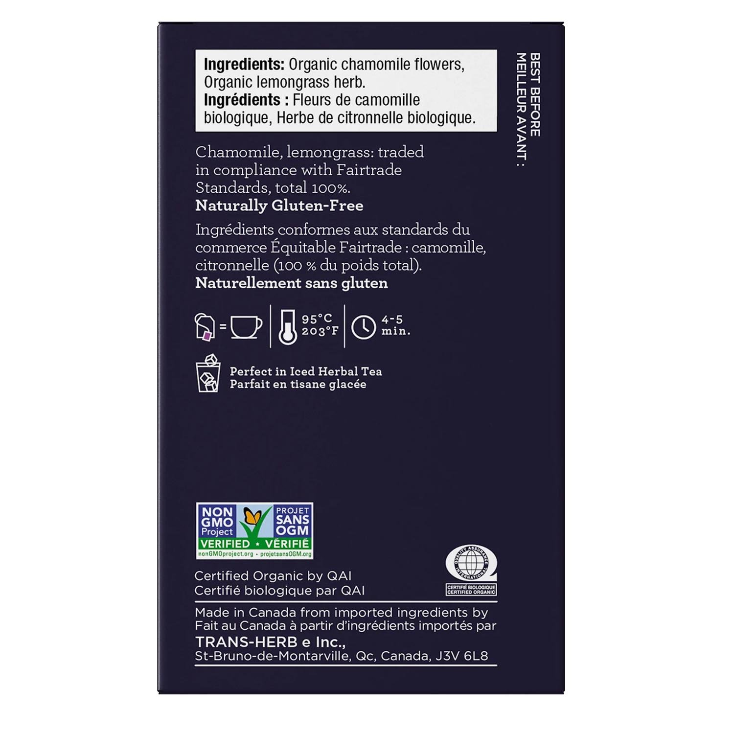 Organic FairTrade Chamomile Lemongrass Herbal Tea x80-secondary-image