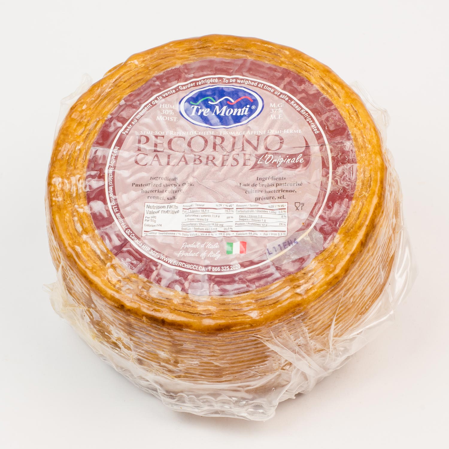 Crotonese Pecorino Cheese Wheel 1.8 kg