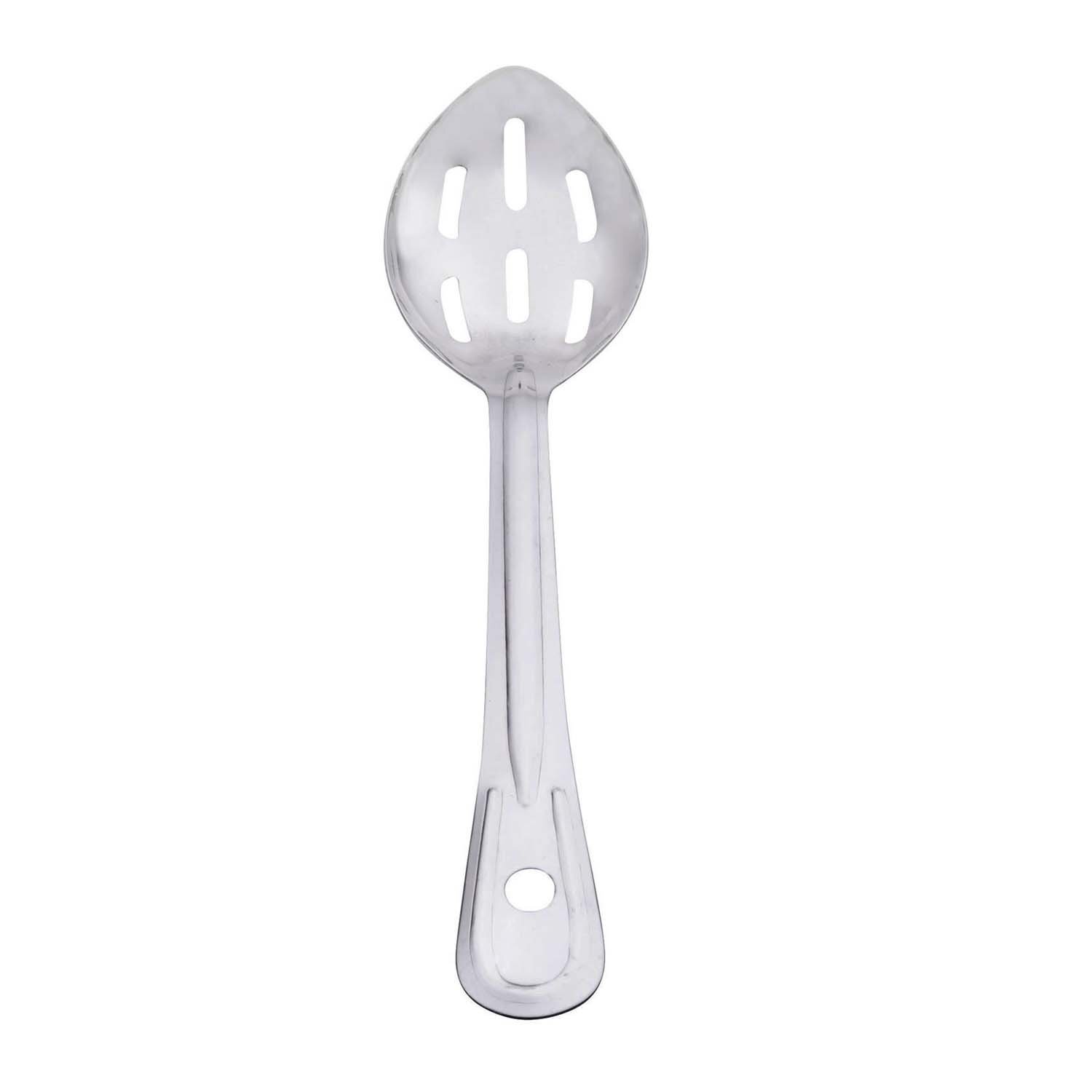 Spoon slotted stainless 13