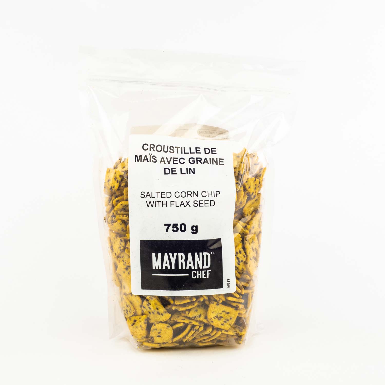 Salted Corn Chips with Flax Seeds 750 g
