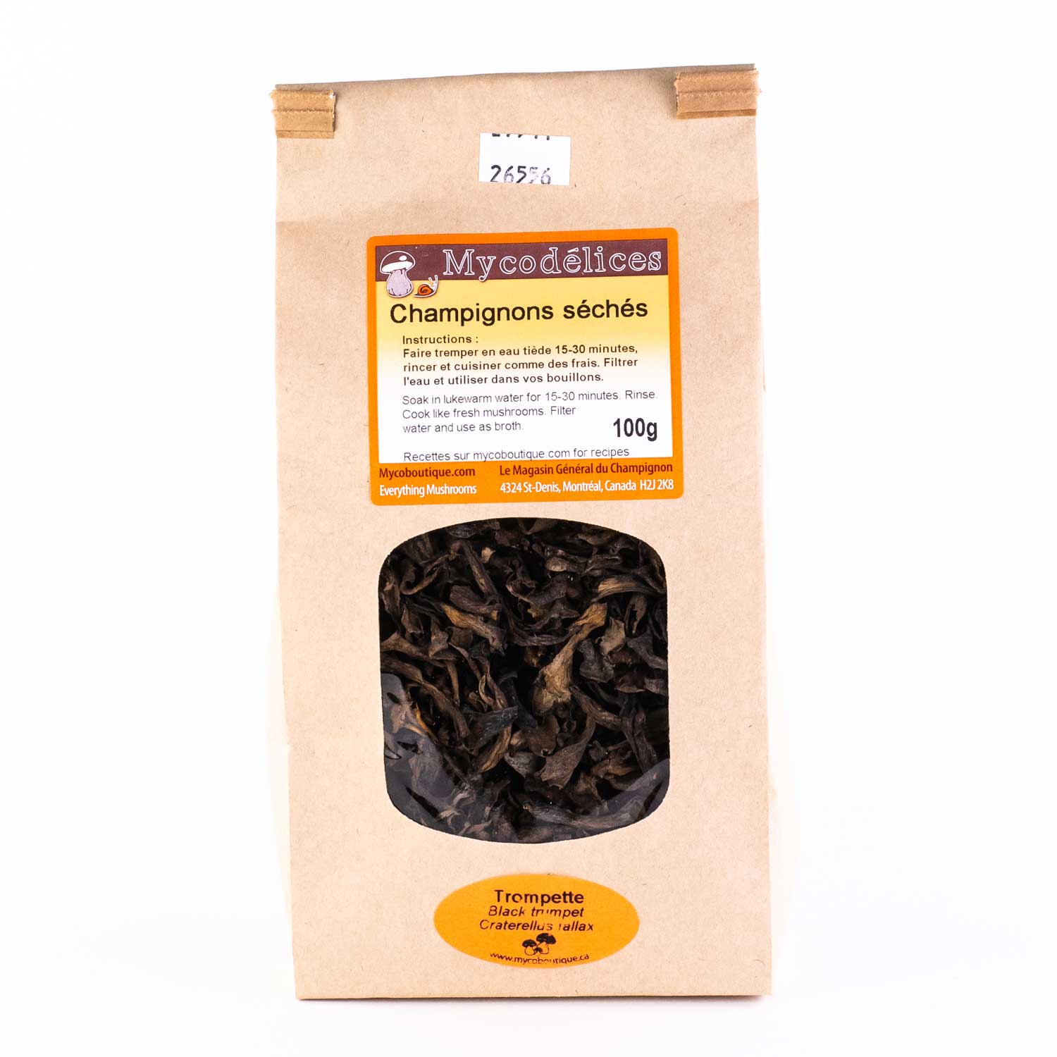 Black Trumpet Dried Mushrooms 100 g