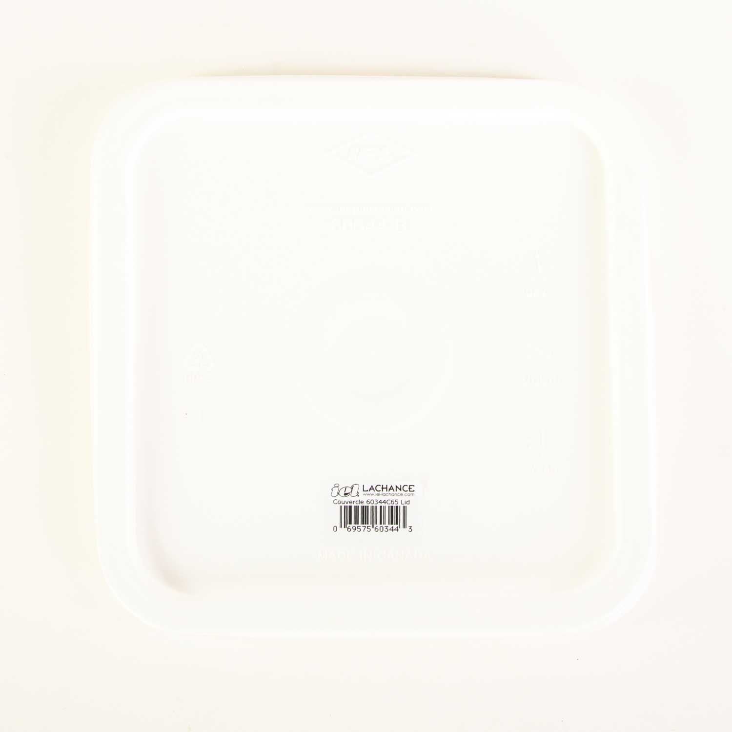 Square White Lid without Watertight Seal