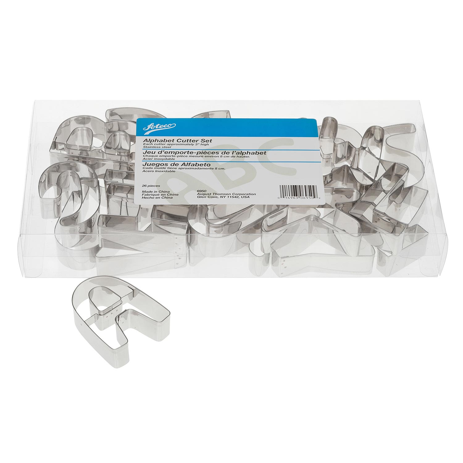 Alphabet Cookie Cutter Set 3'' 26 Pieces