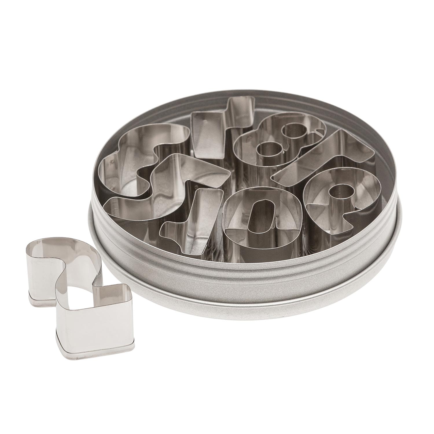 Stainless Steel Numbers Cutter Set 1.5'' 9 Pieces